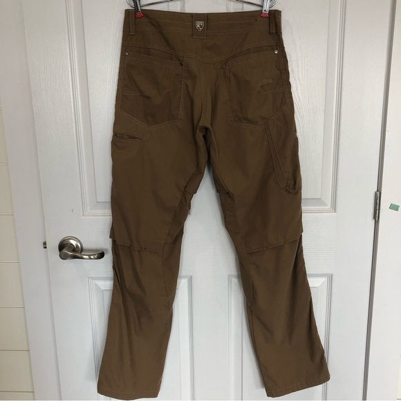 Kuhl Konfidant Air Pant Dark Khaki lightweight vented performance stretch - Picture 3 of 12